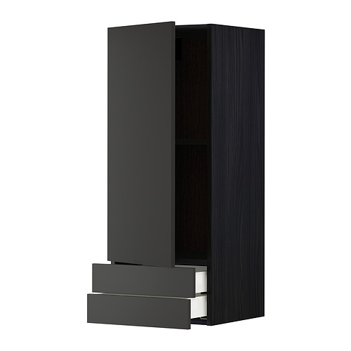 METOD/MAXIMERA wall cabinet with door/2 drawers