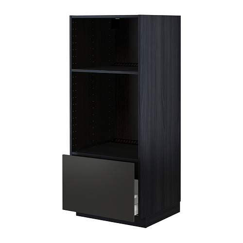 METOD/MAXIMERA high cab for oven/micro w drawer