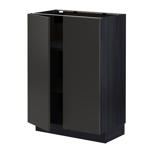 METOD base cabinet with shelves/2 doors