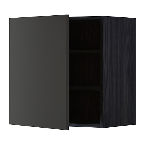METOD wall cabinet with shelves