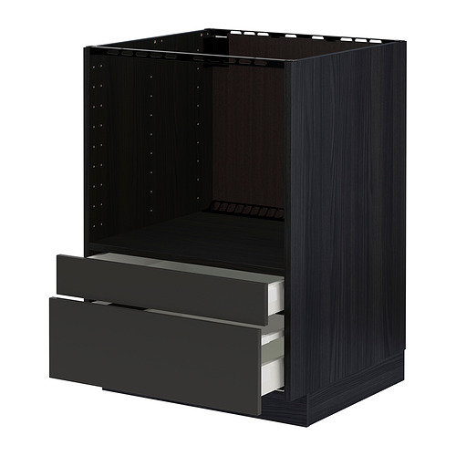 METOD/MAXIMERA, base cabinet f combi micro/drawers