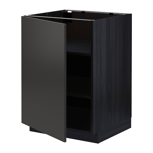 METOD base cabinet with shelves