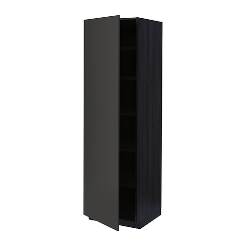 METOD high cabinet with shelves