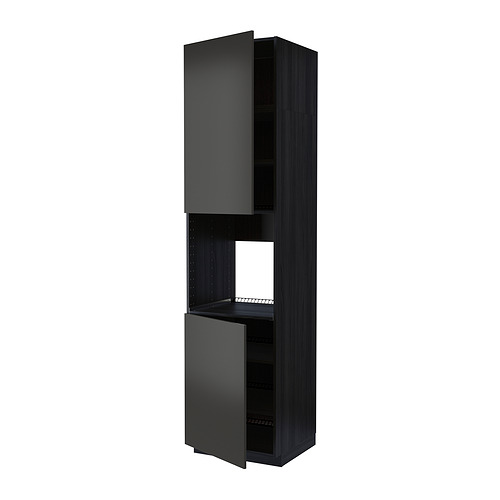 METOD high cab f oven w 2 doors/shelves