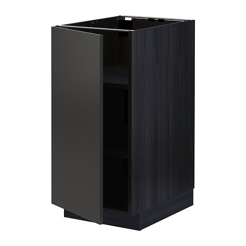 METOD base cabinet with shelves