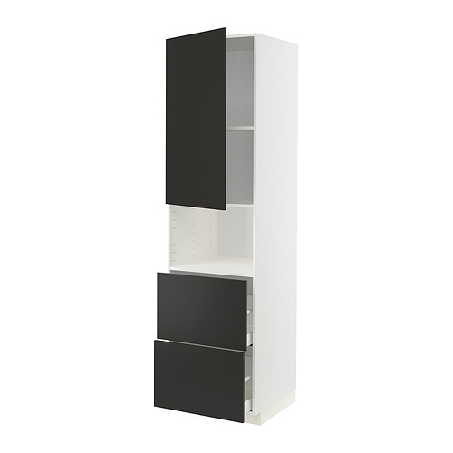 METOD/MAXIMERA hi cab f micro w door/2 drawers