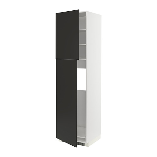 METOD high cabinet for fridge w 2 doors