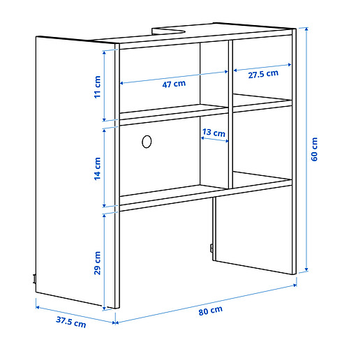 METOD wall cb frm f b-in extractor hood