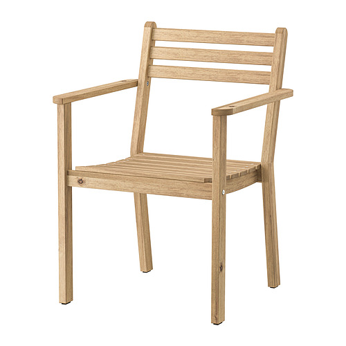 ASKHOLMEN, chair with armrests, outdoor