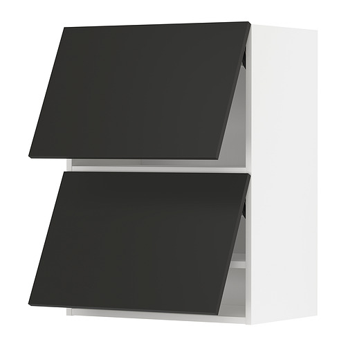 METOD wall cab horizo 2 doors w push-open