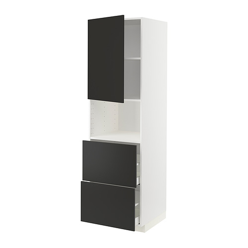 METOD/MAXIMERA hi cab f micro w door/2 drawers