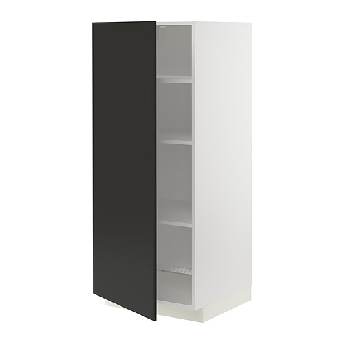 METOD high cabinet with shelves