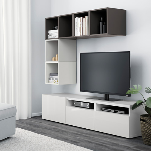 BESTÅ/EKET, cabinet combination for TV