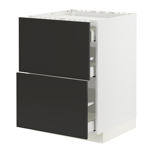 METOD/MAXIMERA base cab f hob/2 fronts/3 drawers