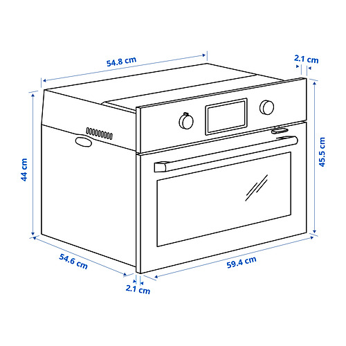 FORNEBY microwave combi with forced air