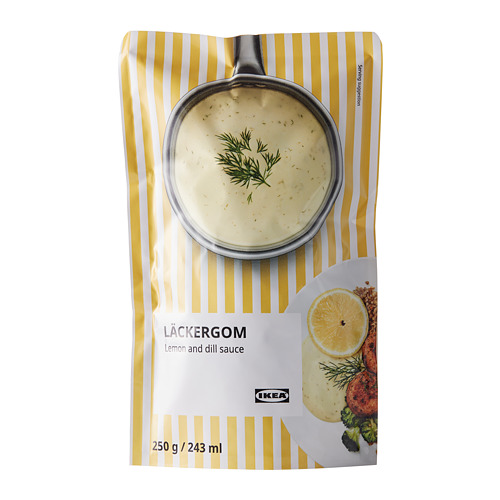 LÄCKERGOM, lemon- and dill sauce