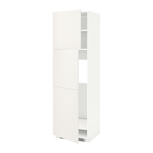 METOD high cabinet for fridge w 2 doors