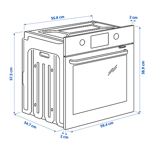 FORNEBY forced air oven with direct steam