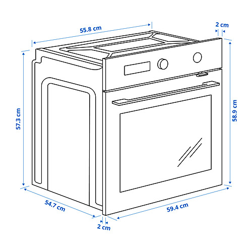 FINSMAKARE forced air oven w pyro/steam func