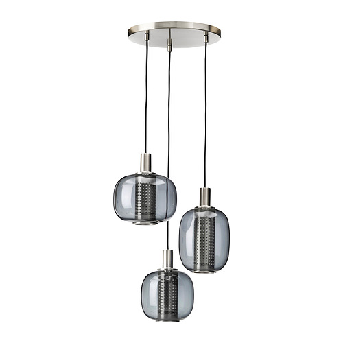 HÖGVIND, pendant lamp with 3 lamps