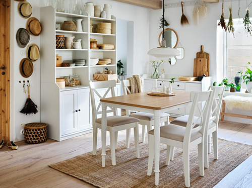 DANDERYD/INGOLF, borð og fjórir stólar