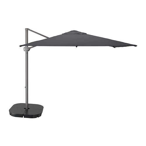 SEGLARÖ, parasol, hanging with base