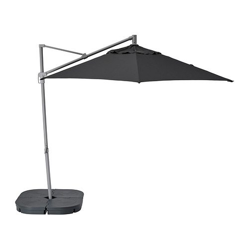 HISSÖ, parasol, hanging with base