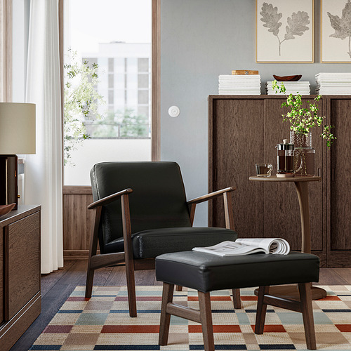 EKENÄSET, armchair and footstool