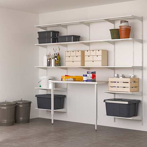 BOAXEL/LAGKAPTEN, shelving unit with table top