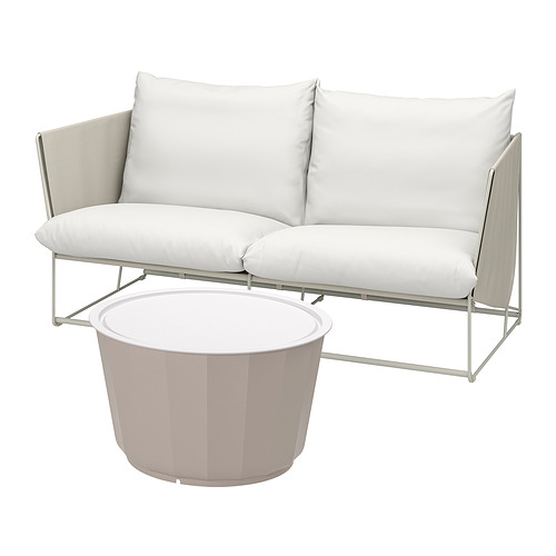 HAVSTEN/LÅGASKÄR, 2-seat conversation set, outdoor