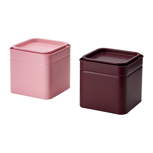 BLOMNING, málmdós með loki