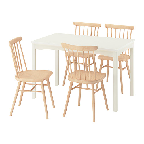 HAUGA/HÖGVED, table and 4 chairs