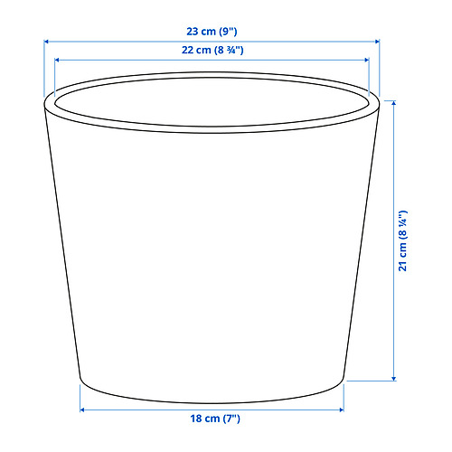 SKOGSVINBÄR plant pot