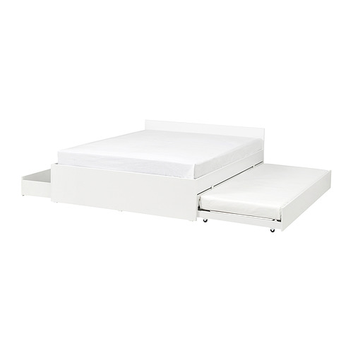 VIHALS, bed frame, 2 stor box/1 trundle bed