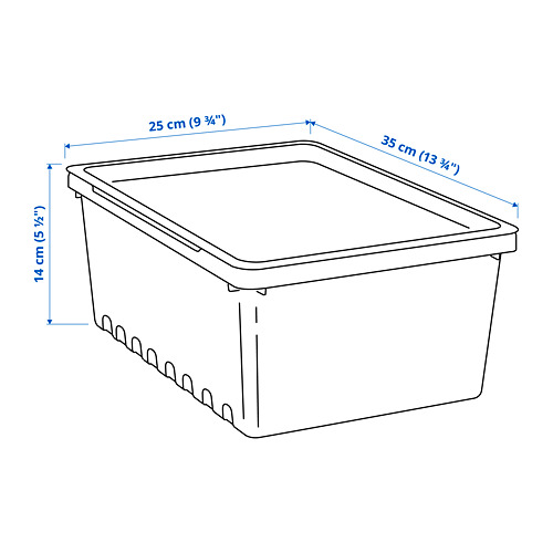 UPPSNOFSAD storage box with lid
