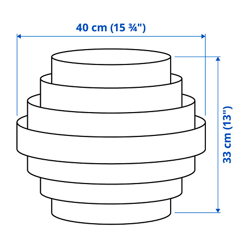 DYKARKLOCKA skermur fyrir loftljós