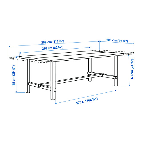 NORDVIKEN extendable table