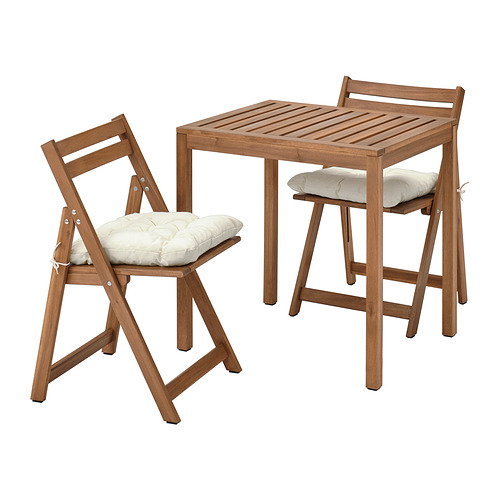 NÄMMARÖ, table and 2 folding chairs, outdoor