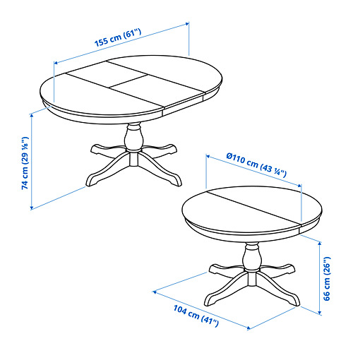 INGATORP extendable table