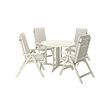 BONDHOLMEN table+4 reclining chairs, outdoor