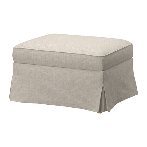 EKTORP footstool with storage