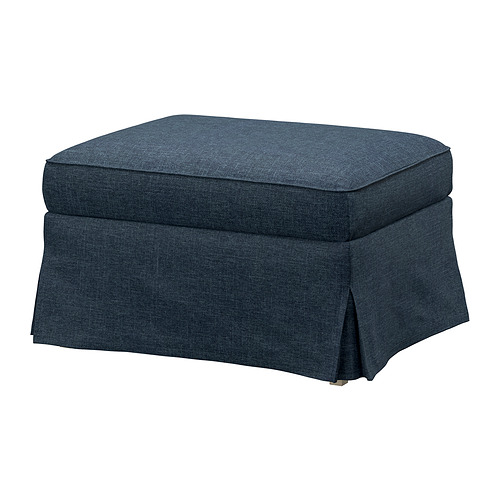 EKTORP footstool with storage