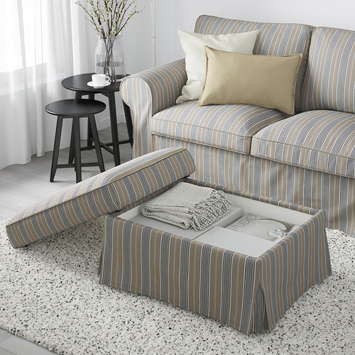 EKTORP, footstool with storage