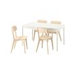 TONSTAD/LISABO table and 4 chairs