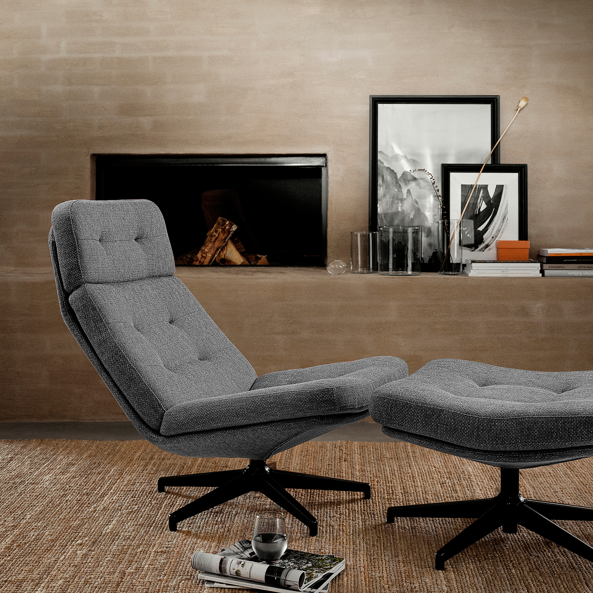 aquamenti　IKEA HAVBERG HAVBERG swivel chair, Grann/Bomstad golden brown - IKEA US