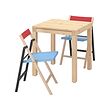 IKEA PS 2026 table and 2 folding chairs