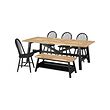 SKOGSTA/SKOGSTA table+4 chairs+bench