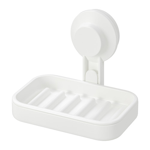 TISKEN, soap dish with suction cup