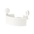 TISKEN corner shelf unit with suction cup