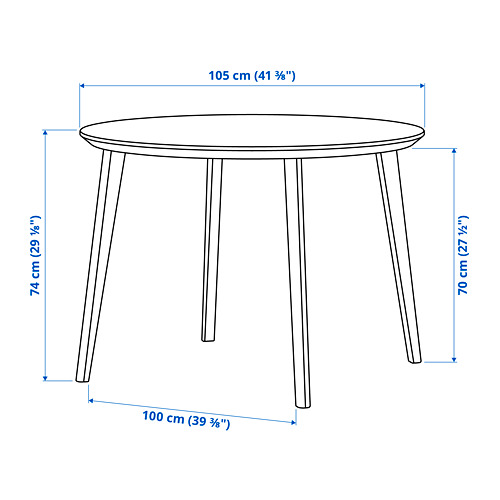 LISABO/LISABO table and 4 chairs